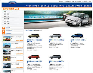 Ford car website in China